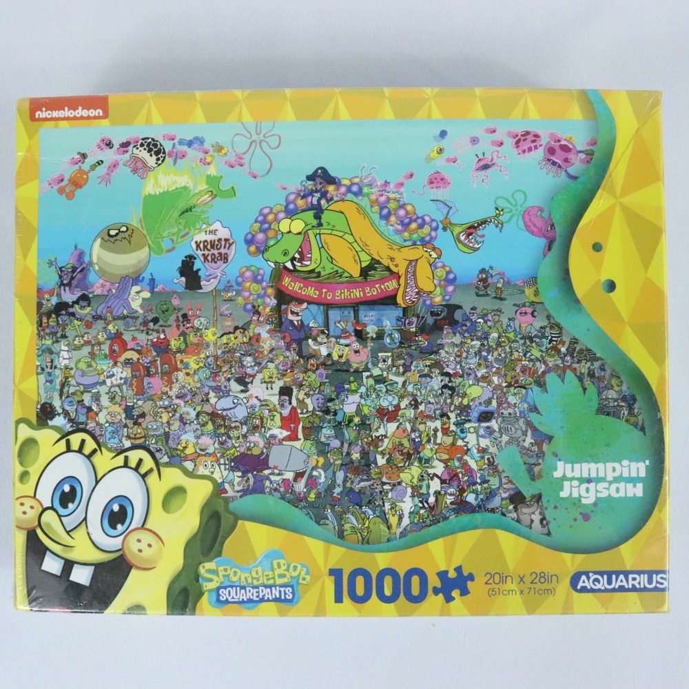 SpongeBob SquarePants Jigsaw Puzzle 1000 Piece 25th Anniversary Aquarius SEALED